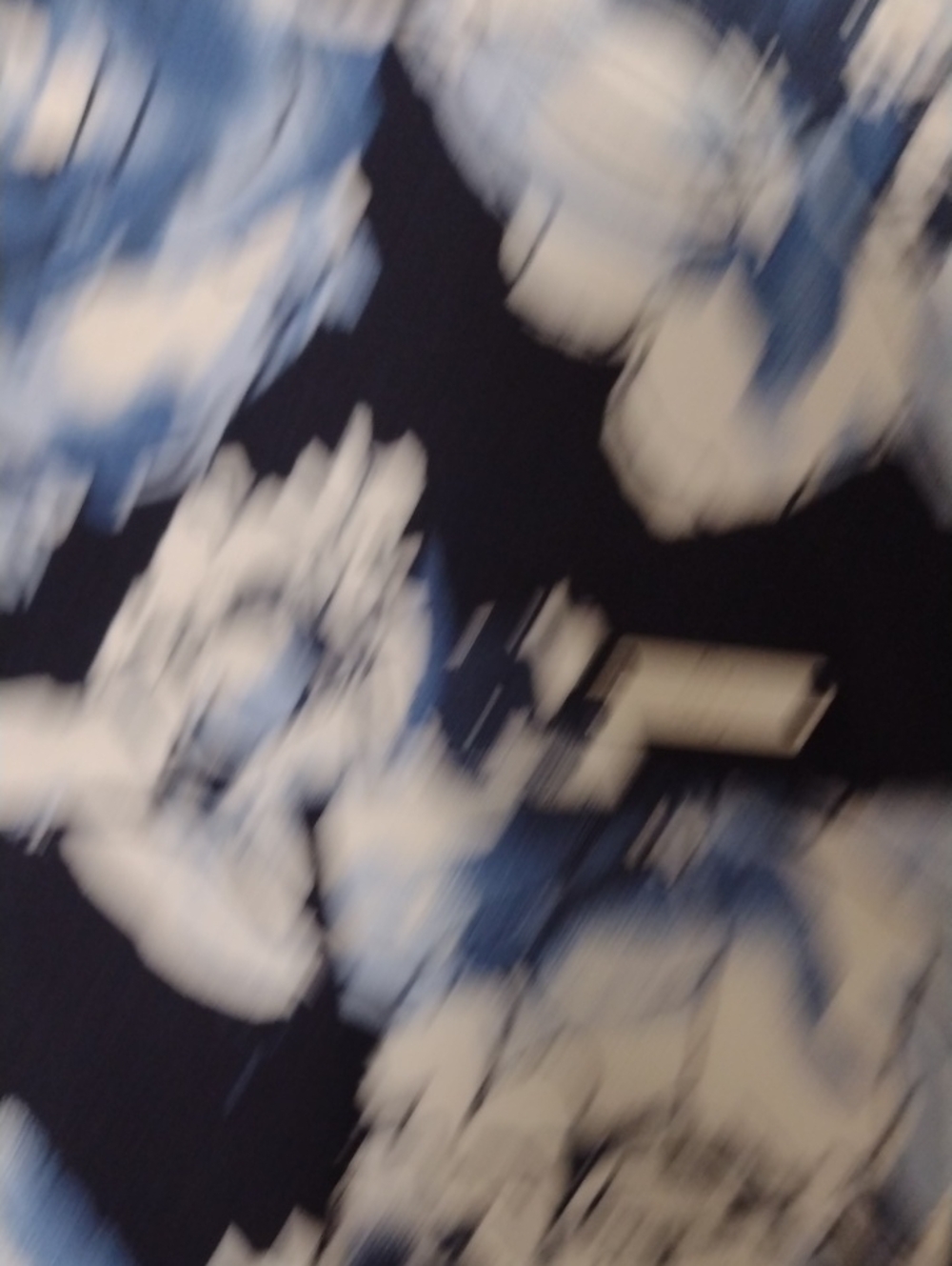 S.C.& Co Medium Blue Floral Print Mini Skort Skirt Athletic Casual Pocket Front - Picture 7 of 9